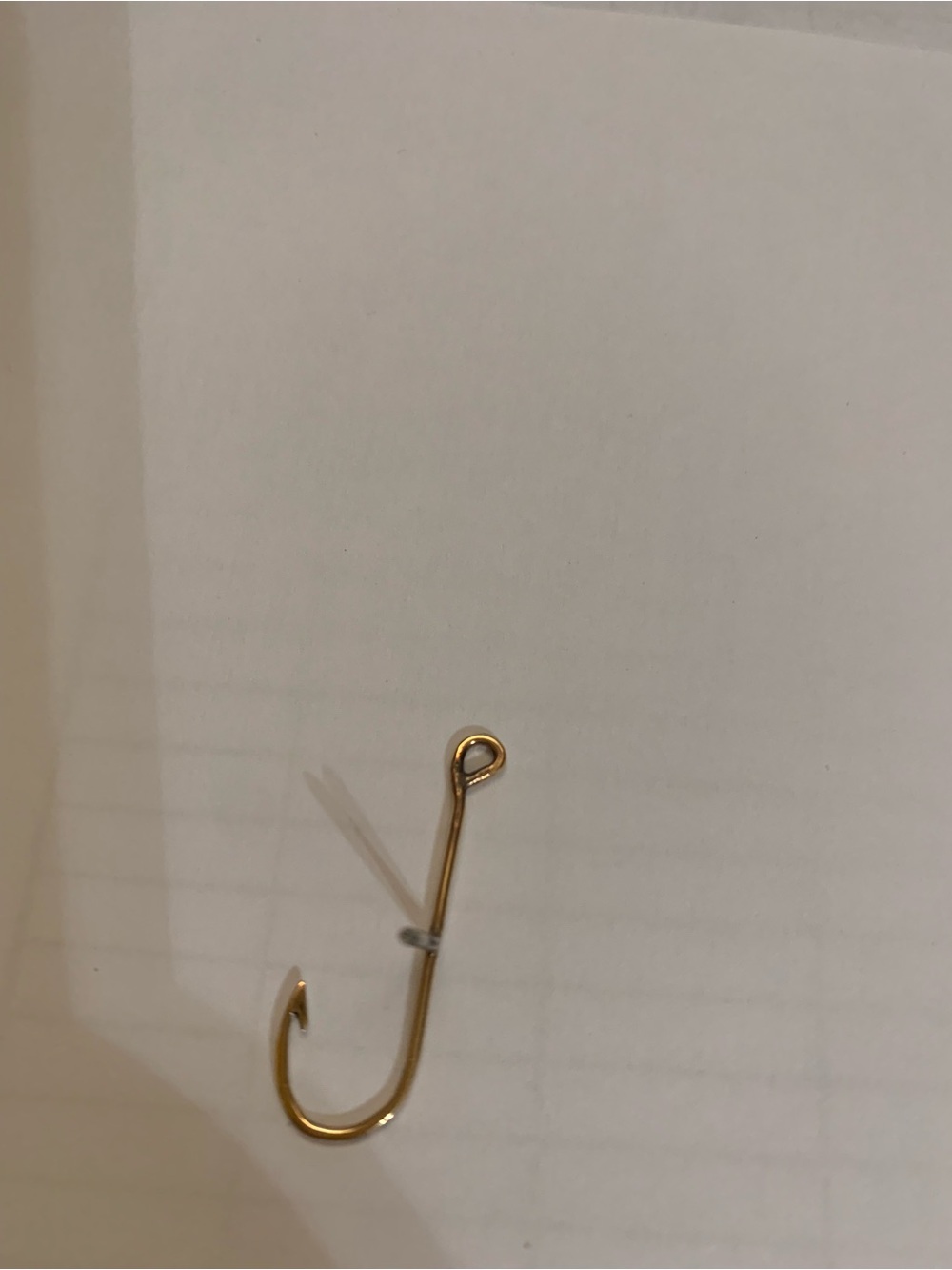 Gold Tone Men’s Tie Tack with Chain and T-Bar - Picture 3 of 4